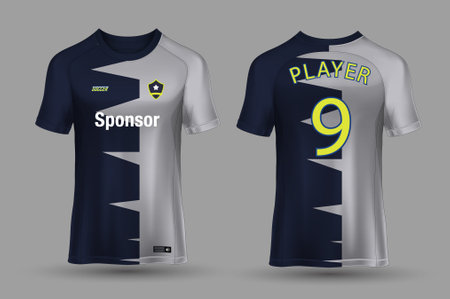 vector premium collection of soccer jerseysのイラスト素材