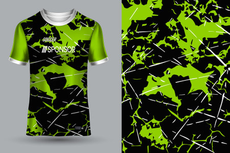 vector soccer jersey template sport t shirt designのイラスト素材