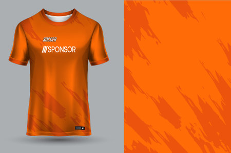 vector soccer jersey template sport t shirt designのイラスト素材