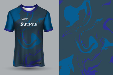 vector soccer jersey template sport t shirt designのイラスト素材