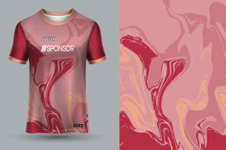 vector soccer jersey template sport t shirt designのイラスト素材