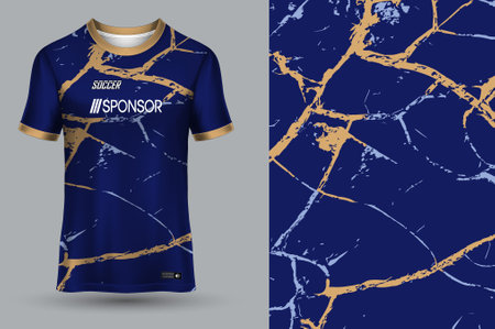 vector soccer jersey template sport t shirt designのイラスト素材