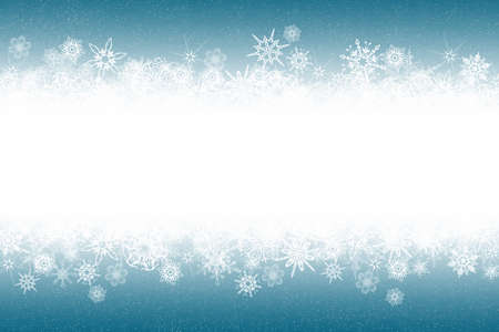 Winter background with snow flakesの写真素材