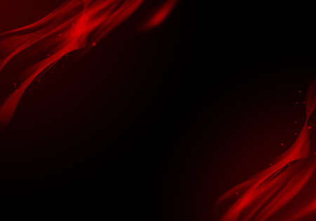 Abstract black background with dynamic red linesの写真素材