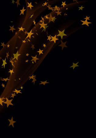Christmas Background. Holiday Abstract Glitter Defocused Background With Blinking Starsの写真素材
