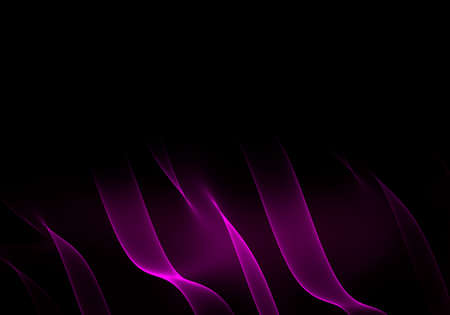 Elegant abstract dark background design with purple curves and space for your textの写真素材