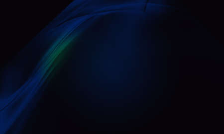 Elegant abstract dark background design with blue curves and space for your textの写真素材