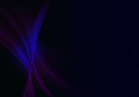 Elegant abstract dark background design with blue curves and space for your textの写真素材
