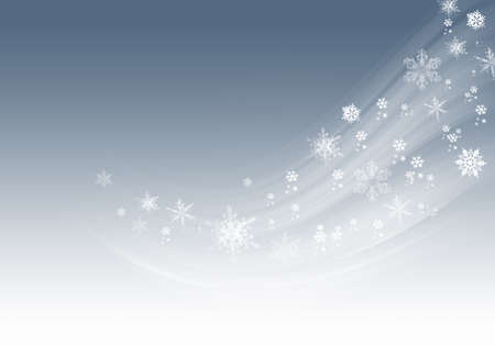 Blue Winter Background with snowflakes for your own creationsの写真素材