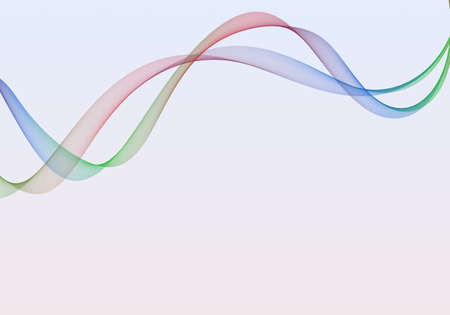 Abstract white and multicolored background waves. Bright abstract background.の写真素材