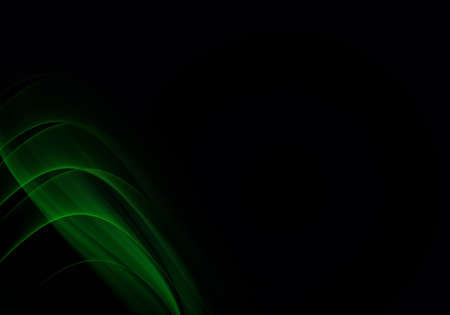 Abstract background waves. Black and green abstract background with space for your textの写真素材