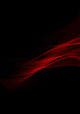 Abstract background waves. Black and red abstract backgroundの写真素材