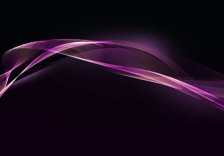 Elegant abstract dark background design with purple curves and space for your textの写真素材