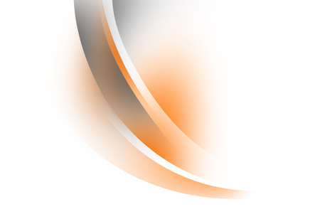 Abstract background waves. White, grey and orange abstract background.の写真素材
