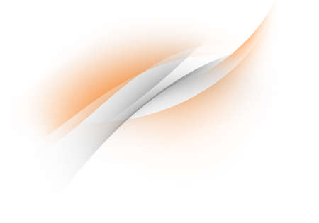 Abstract background waves. White, grey and orange abstract background.の写真素材