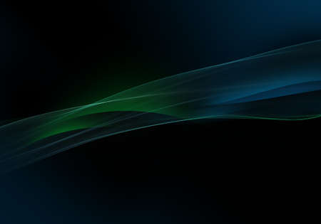 Abstract background waves. Black, blue and green abstract background.の写真素材