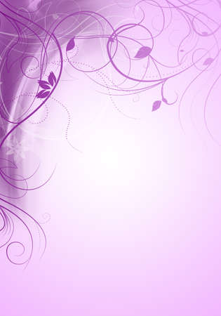 Beautiful purple floral design - spring time illustrationの写真素材