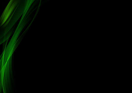 Abstract background waves. Black and green abstract background.の写真素材
