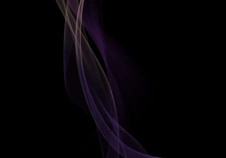 Elegant abstract dark background design with purple curves and space for your textの写真素材