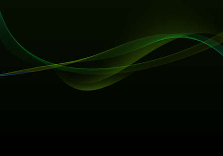 Abstract background waves. Black and green abstract background.の写真素材