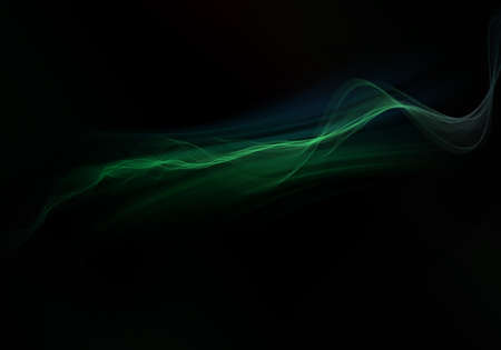 Abstract background waves. Black and green abstract background.の写真素材