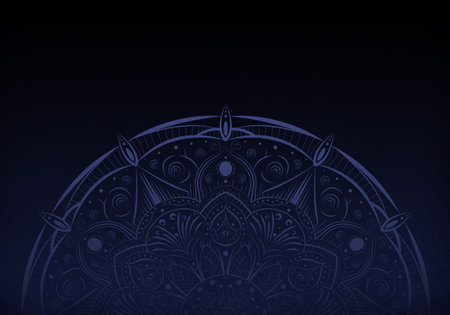 Mandala Background, ornament template for wedding invitation, book cover, flyer, menu, brochure, postcard, background, wallpaper, decorationの写真素材