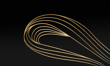 Black minimalistic abstract background. Business presentation, web banner backdrop. Swirls with...