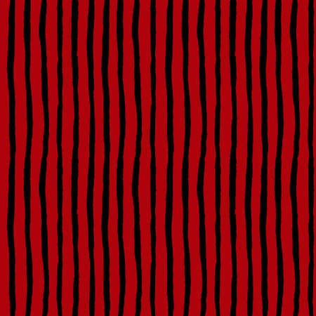 Watercolor dark red stripes on scarlet background. Red striped seamless pattern. Watercolor hand drawn stripe texture. Print for cloth design, textile fabric, wallpaper, wrapping, tileの写真素材