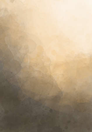 Abstract beige watercolor background. Watercolor background for invitations, cards, posters. Texture, abstract background, color splashingの写真素材