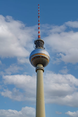 Berlin, Germany - September 13, 2021: Berlin TV Tower, Fernsehturm, Germany