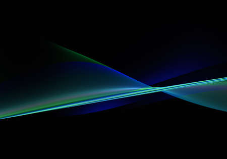 Abstract background waves. Black, green and blue abstract background for wallpaper or business cardの写真素材