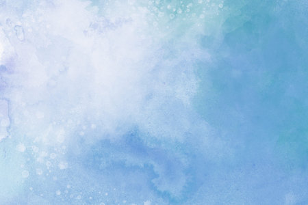 Abstract blue watercolor background. Watercolor background for invitations, cards, posters. Texture,...
