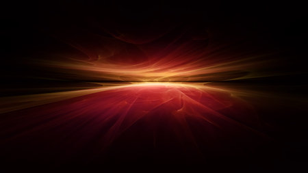 Abstract background waves. Black, red and yellow abstract background for wallpaper or business card