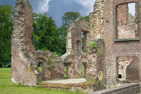 Bergen, The Netherlands - 3 june 2023 - Bleijenbeek Castle (Dutch: Kasteel Bleijenbeek) is situated in the small hamlet of Bleijenbeek in the Dutch province of Limburgのeditorial素材