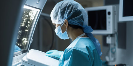Portrait of a radiographer at work
