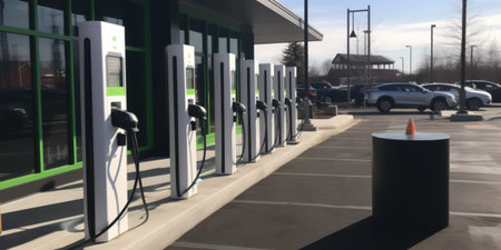 Electric car charging station