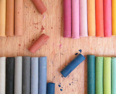 Pastel chalkの写真素材