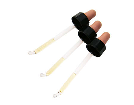 Pipette over whiteの写真素材