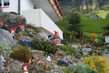 Swiss gnomesの写真素材
