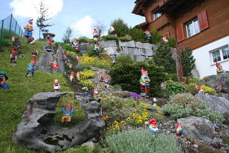 Swiss gnomesの写真素材