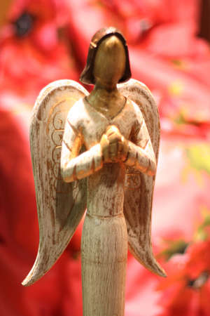 chistmas figurine angelの写真素材