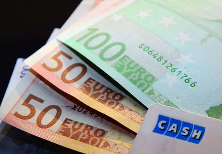 cash money euroの写真素材