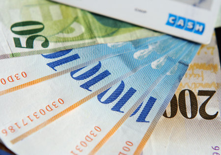 Credit card with money
