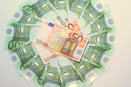 Euro roundの写真素材