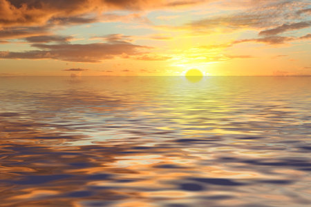 Sun downの写真素材