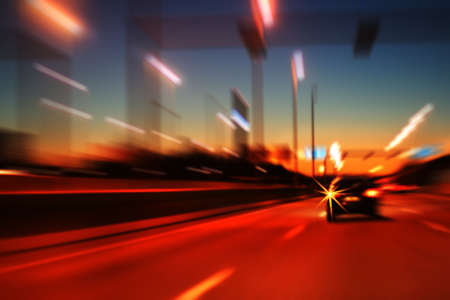 Night highwayの写真素材