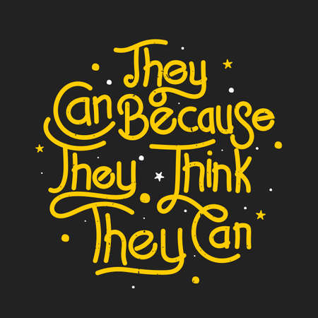 They can because they think they canのイラスト素材