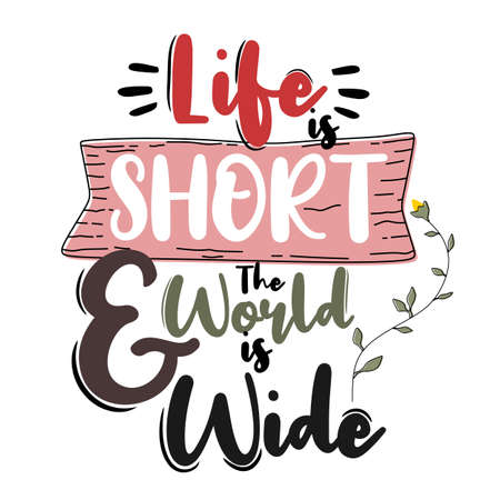 Premium quote about adventure and journeyのイラスト素材