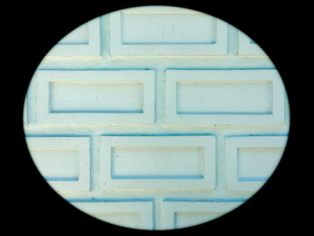 close up of white brick wall background in rural
