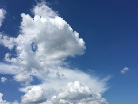 Beautiful clound in blue sky for blackground
